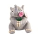 thumbnail image 5 of Estatua de elefante, escultura de resina, adorno de mesa, figura de boda para sala de estar Sosteniendo una flor9x13cm, 5 of 9