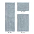 thumbnail image 2 of Better Trends Luxury Bathroom Rug 3 Piece Set 100% Cotton Tufted Bath Rug Water Absorbent, Reversible Machine Washable Bathmat Decor, Laundry Room Blue Lux Collection, 2 of 4
