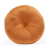 MoDRN Circular Velvet Floor Pillow, Burnt Orange