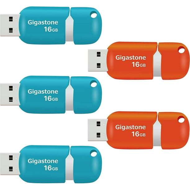 Clé USB Giga V10 série 2.0, clé USB 16 Go, lot de 5, clé USB 2.0