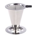 thumbnail image 3 of HLONK Reusable Coffee Filter 304 Stainless Steel Cone Coffee Filter Baskets Mesh Strainer Pour Over Coffee Dripper, 3 of 7