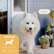 Mesh Sliding Pet Door Kit Silver Medium