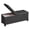 Ink Black, variant on SONGMICS Storage Ottoman Bench with Legs, Folding Storage Chest with Flipping Lid, End of Bed Bench, for Living Room, Bedroom, Entryway, Synthetic Leather, 43.3 Inches, Coffee Brown