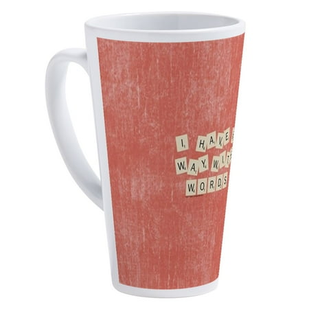 

CafePress - Scrabble Way With Words - 17 oz Latte Mug