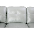 thumbnail image 5 of Ainehome Faux Leather L Shaped Sectional Sofa, Silver Green, 5 of 7