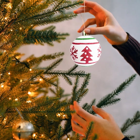 Event & Party Shatterproof Ornament for Festive Holiday and Assorted Designs Decorations 18PCS