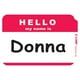 thumbnail image 1 of Insignias sensibles a la presión, HOLA mi nombre es, Rojo, 3 1/2 x 2 1/4, 100 / BX (Juego de 10 BX) C-Line 92234-CT, 1 of 2