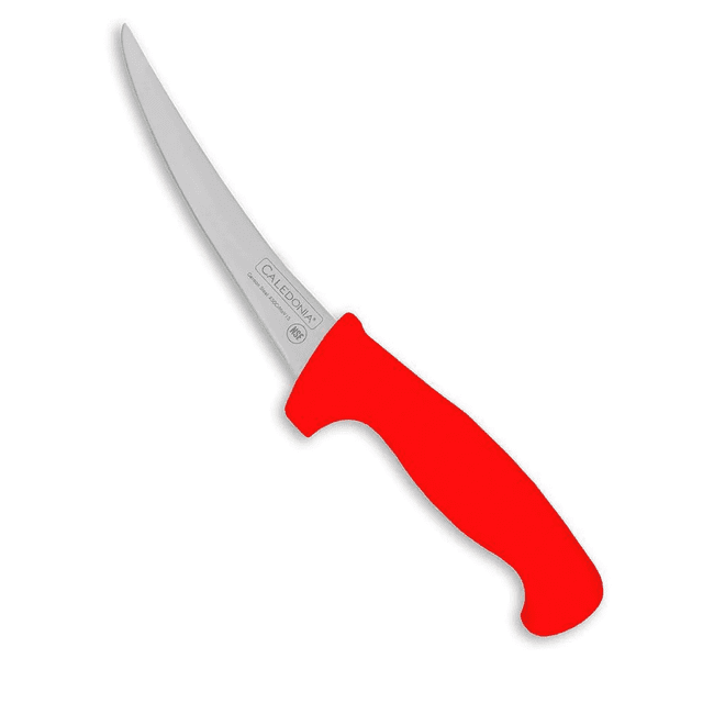 Cuchillo Deshuesador curvo Caledonia 6 pulgadas Rojo CADEC-6R