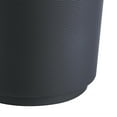 Mainstays Soft Touch Ribbed Plastic 1.98 Gallon Wastebasket in Black