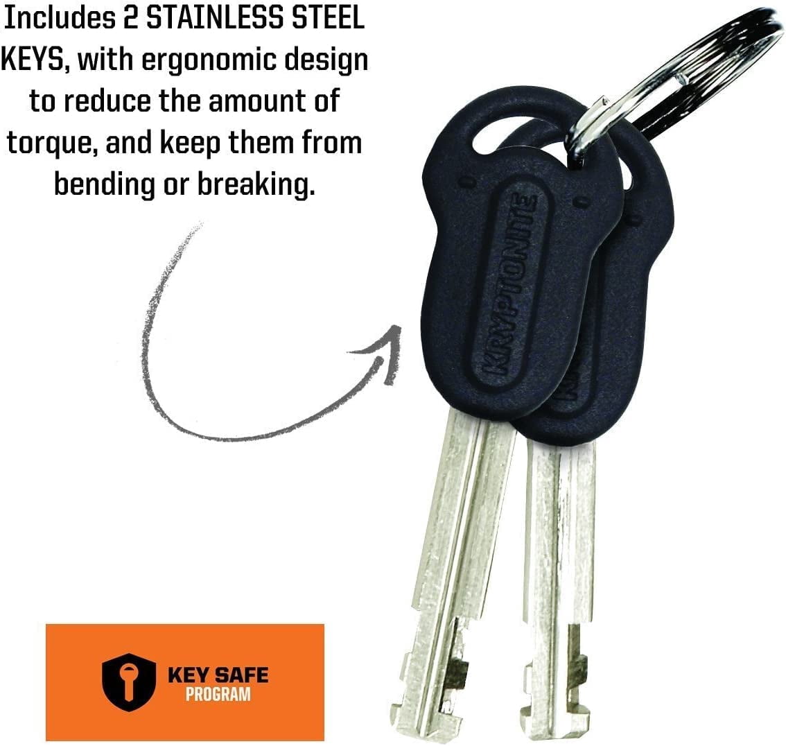 Bike Chain Lock, 2.8 Feet Long Heavy Duty Anti-Theft Bicycle Chain Lock with Keys for Bike, Motorcycle, Scooter, Bicycle, Door, Gate, Fence