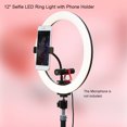 thumbnail image 2 of TUOPODA 12" Selfie LED Ring Light 3200-5600K Regulable para Youtube Labymos  Ligero, 2 of 7