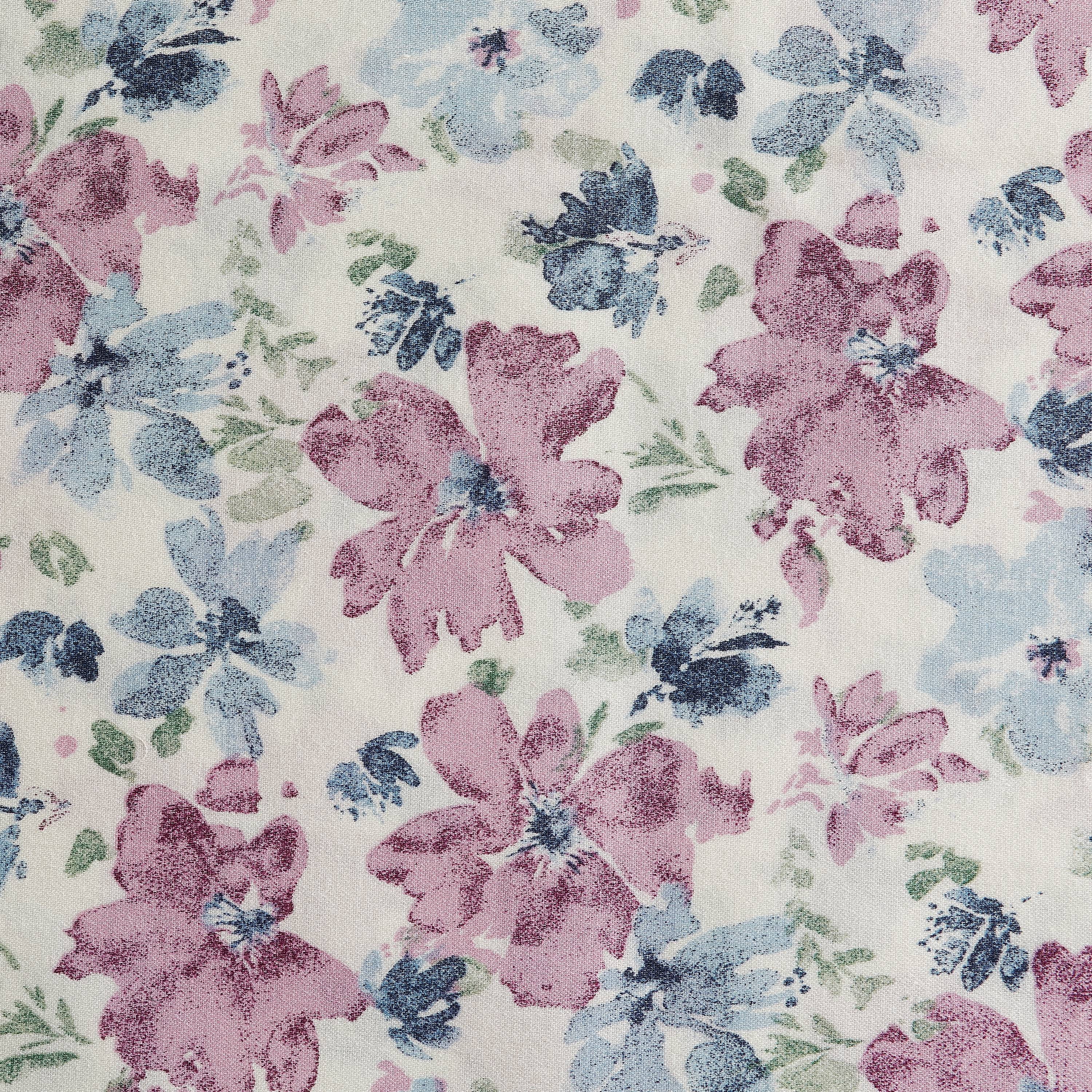 Better Homes & Gardens 300 Thread Count 100% Cotton Sateen Bed Sheet Set, Queen, Purple Floral