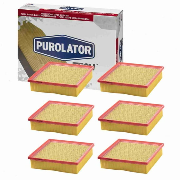 6 pc Purolator TECH TA36116 Air Filters for 04861756AA 17801-0P050 17801-0P051 17801-0P070 17801-31130 17801-31131 17801-31140 17801-31141 17801-YZZ11 17901-0P070 29430 29756 33-2443 4861756AA 49430