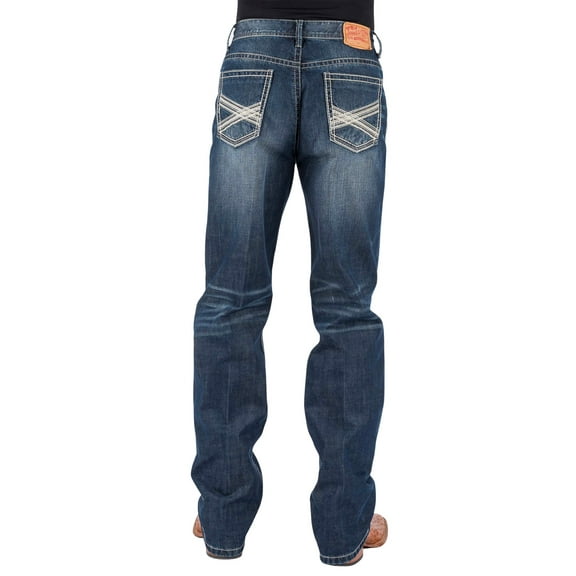 Stetson Men's 1520 Standard Fit Straight Jeans - 11-004-1520-4065 BU 30W x 34L  US