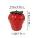 thumbnail image 2 of Tarro de Cerámica Fresa - Diseño 3D, Tapa Hermética y Versátil - Almacenaje de Dulces/Té y Florero para Cocina/Decoración, 2 of 6