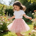 thumbnail image 2 of Snowflake Skirt Girls Summer Party Dress Tutu Elastic Waistband Clothes, 2 of 8