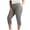 Gray, variant on Drovellove Women's Plus Size Yoga Capris with Pockets – High Waisted Stretchy Workout Pants for Active Lounge & Outdoor Walks