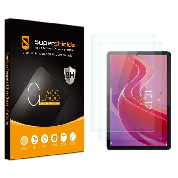 (2 Pack) Supershieldz Designed for Lenovo Tab K11 LTE/ Tab M11 (11 inch) Screen Protector, (Tempered Glass) Anti Scratch, Bubble Free