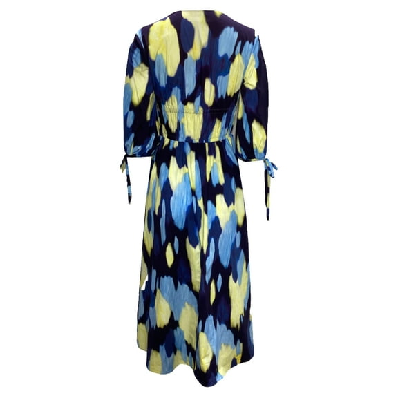 Pre-Owned Altuzarra Donrine Printed Poplin Midi Dress in Multicolor Cotton