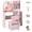 Pink, variant on Costway Kids Vanity Set Princess Girls Makeup Vanity Desk with 3-Color LED Lighted Mirror Pink