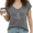 1-Dark Gray, variant on Women's Rose Red Passion Fire Faith Inspirational Text V-Neck Sleeveless T-Shirt S-5XL Weekend Tank Top