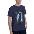 thumbnail image 2 of Bingfone Night Scene Of Wolves Men'S Loose Fit Short-Sleeve Pocket T-Shirt, 2 of 7