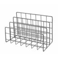 thumbnail image 1 of SHAR Metal Stationery Storage Rack with 3 Compartments, Metal Book Rack Can Store Your Documents, Diaries, Books (Gloss Black), 1 of 5