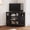 Black, variant on May in Color Corner TV Stands for TVs up to 55'', Media Console Table with Adjustable Shelves, Wood Modern Entertainment Center for Living Room Bedroom, Black