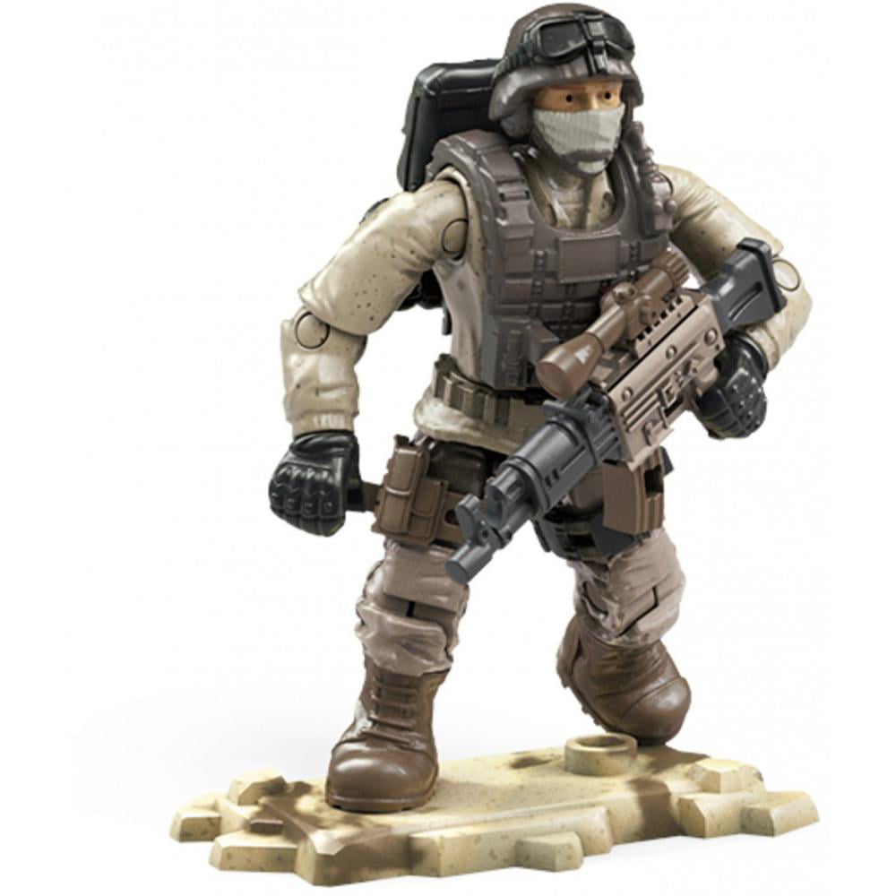 Details about   Call of Duty COD Mega Bloks #GCP06 Desert Mercenary Figure with M-16 Machine Gun 