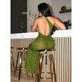 thumbnail image 4 of Kliou Vestido de verano para mujer, informal y sexy, con hombros descubiertos, de una pieza, liso, elegante, estilo francés, 4 of 4