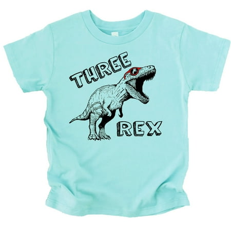 

Olive Loves Apple Three Rex Dinosaur 3rd Birthday T-Shirts for Baby Girls and Boys Third Birthday Outfit Chill Shirt 4T