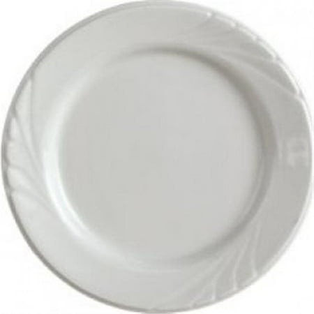 

Tuxton China YPA-062 Sonoma 6.25 in. Embossed China Plate - Porcelain White - 3 Dozen