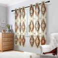 thumbnail image 2 of Yayeee Window Curtains Set of 2 for Living Room Light Filtering 63"x42", Geometric Designs, 2 of 7