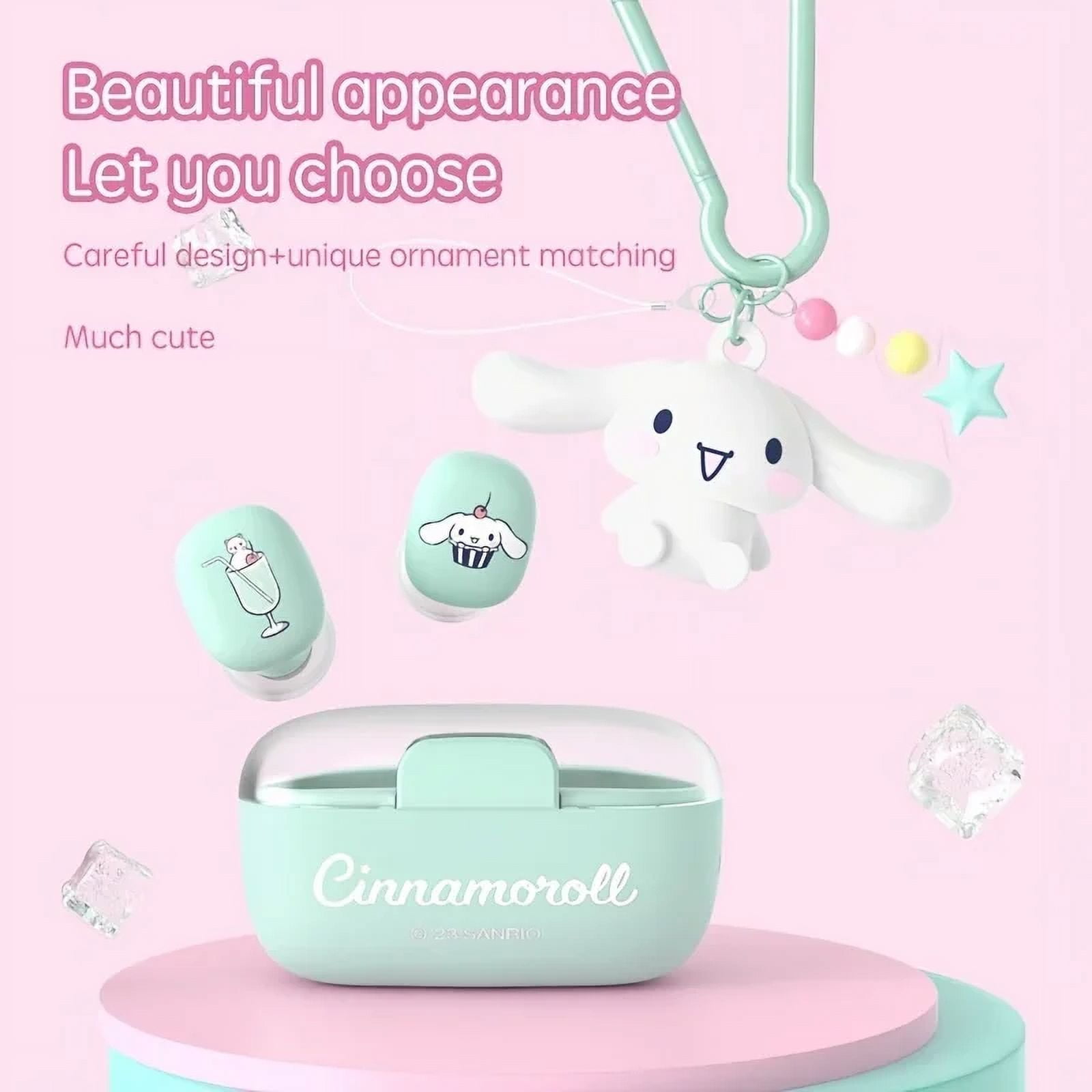 Sanrio TWS Bluetooth Earbuds Cinnamoroll Melody Wireless Headphones Kuromi Sport Touch Control Game Earphones Gifts