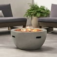 thumbnail image 2 of GDF Studio Toulouse Outdoor 40,000 BTU Lightweight Concrete Fire Pit Bowl (No Tank Holder), Light Gray, 2 of 10