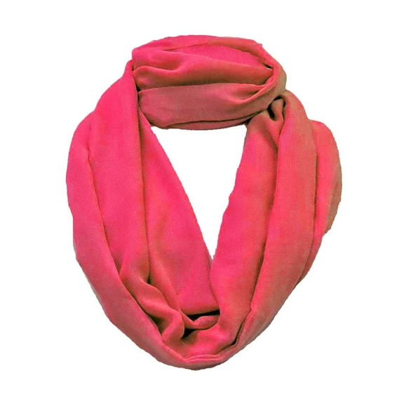 Fuchsia Simple Style Eternity Scarf