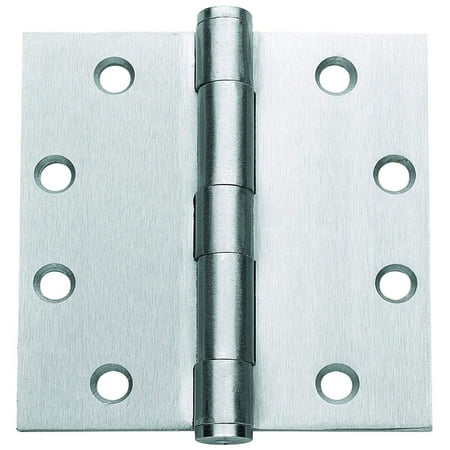 

Global Door Controls 4.5 x 4 Chrome Commercial/Residential Hinge Plain Bearing (Set of 2)