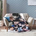 thumbnail image 5 of Blanket Jungkook Soft and Comfortable Wool Fleece Throw Blankets Gift for Home Decoration Sofa Office car Camping Yoga Travel Home Decoration Cozy Plush Beach, 5 of 6