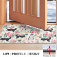thumbnail image 3 of Husky Dog Flower Floral Door Rugs,Washable Non Slip Door Mats Indoor,Decorative Door Mats,Entry Mat Indoor for Entrance,Bedroom,Kitchen,Bathroom,17"x30", 3 of 6
