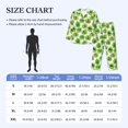 thumbnail image 4 of Balery Green Kiwi Pijama para Hombre de Dos Piezas con Manga Larga, Conjunto de Dormir y Descanso Suave con Bolsillos-Small, 4 of 7