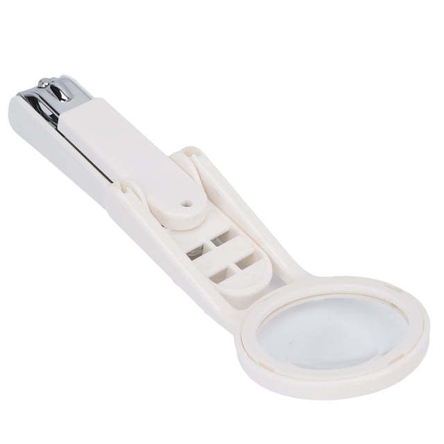 Elderly Stainless Steel Nail Clipper with Adjustable Magnifying Glass Cutter Suitable for Seniors