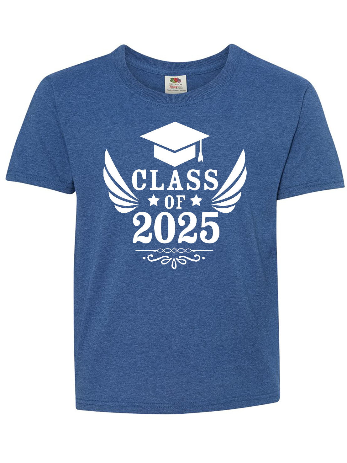 Class of 2025 with Graduation Cap and Wings Youth T-Shirt - Walmart.com ...