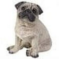 thumbnail image 2 of Sandicast "Small Size" Sitting Fawn Pug Dog Sculpture, 2 of 2