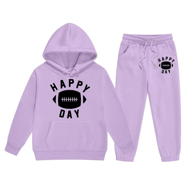 Ensemble de Vêtements d'Automne pour Garçons et Filles, Sweat à Capuche Chaud à Manches Longues, 4t