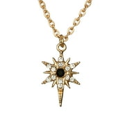 Gongxipen Bohemian Gold Crystal Star Pendant Necklace for Women Girl Metal Geometric Star Chains Charms Necklace Collar