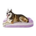 thumbnail image 3 of Vibrant Life Large Round Corner Sofa Style Dog Bed, Purple, 32" x 42", 3 of 7