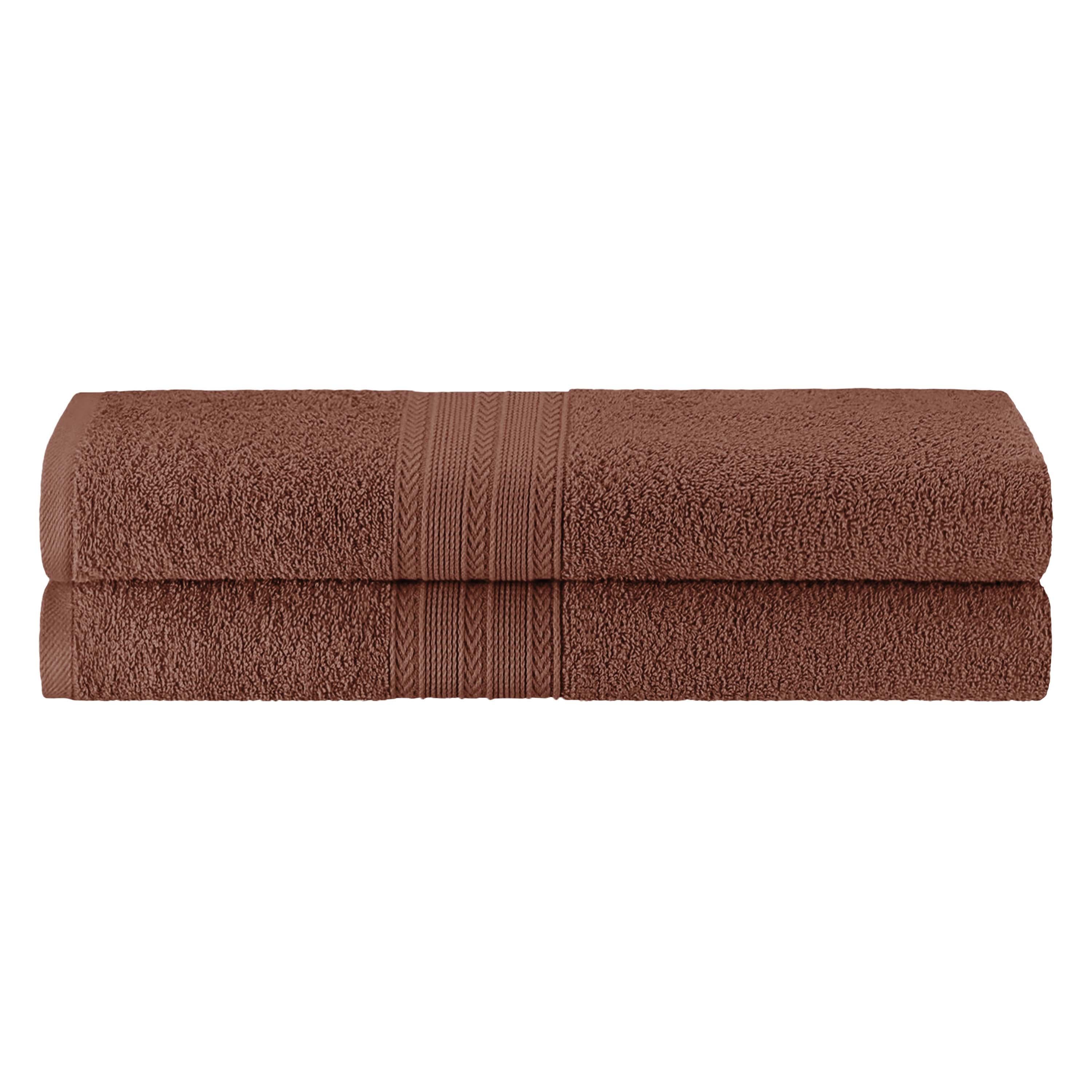 BNM Eco-Friendly Cotton Bath Towel Set of 4, Cranberry