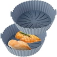thumbnail image 2 of Pot en Silicone pour Friteuse à Air Chaud Réutilisable Coloré pour Four à Friteuse à Air et Micro-Ondes, 2 of 8