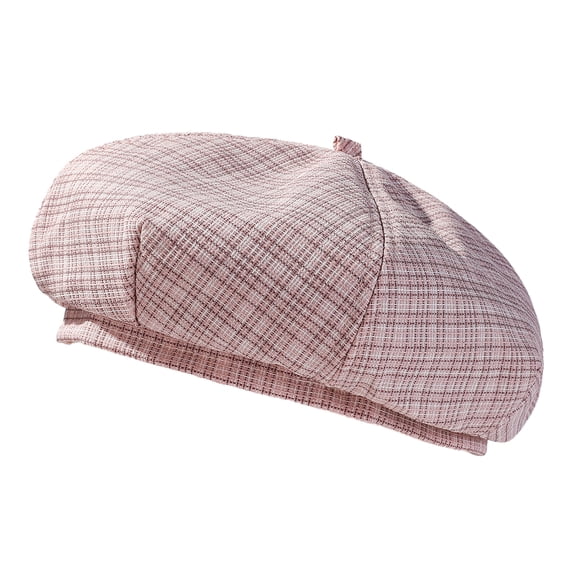 Women's Plaid Newsboy Caps Vintage Octagonal Hats Berets Hat Bone Beret Hat for Women Winter Fall Knit Artist Hats Classic Beanie Hat - style 2;