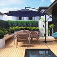 thumbnail image 2 of U-HOMY 10ft Cantilever Offset Patio Umbrella with Adjustable Tilt, UV-Resistant Canopy and Metal Frame for Backyard Garden, 2 of 10